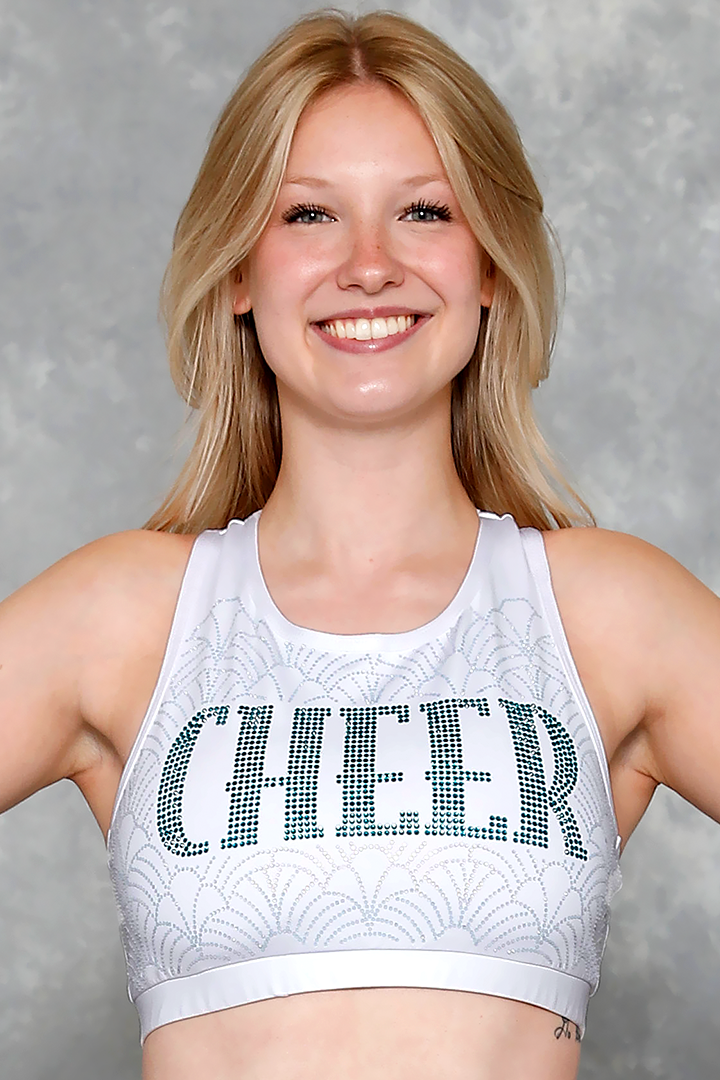 Cheer Rhinestone Sports Bra