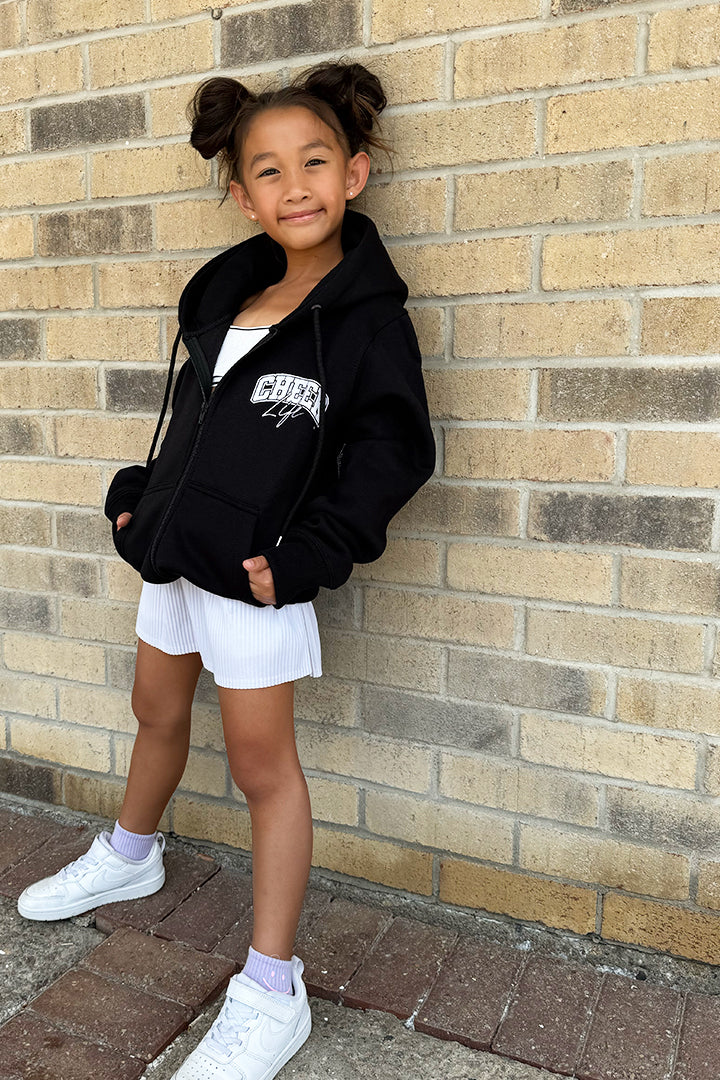 Cheer Rhinestone Zip-Up Sweaters