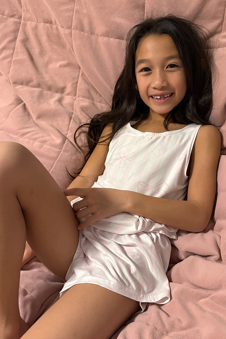 Bow Pajama Short + Tank Set
