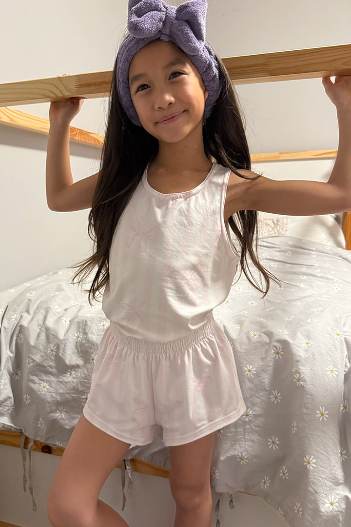 Bow Pajama Short + Tank Set