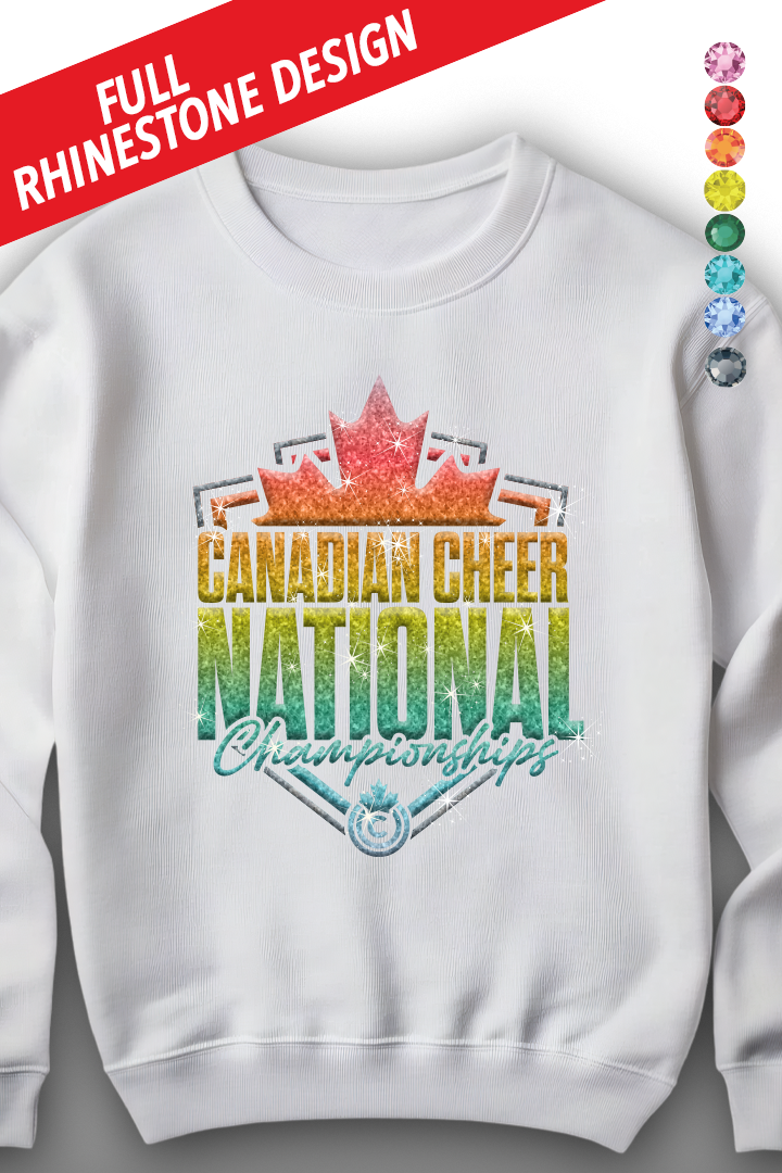 COMING SOON... Nationals 2026 White Rhinestone Crewneck