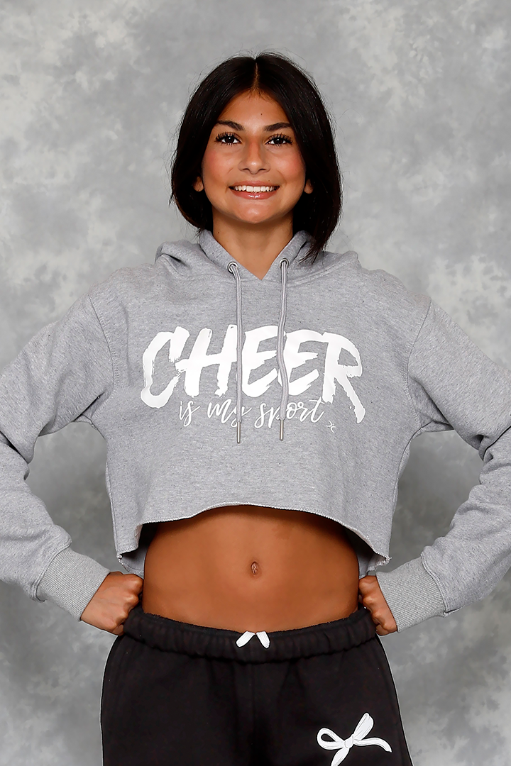 Cheer is My Sport Crop Hoodie