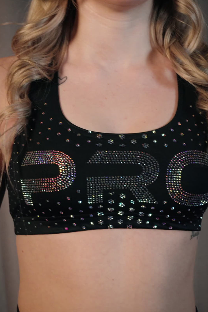 PRO Modern Rhinestone Bra