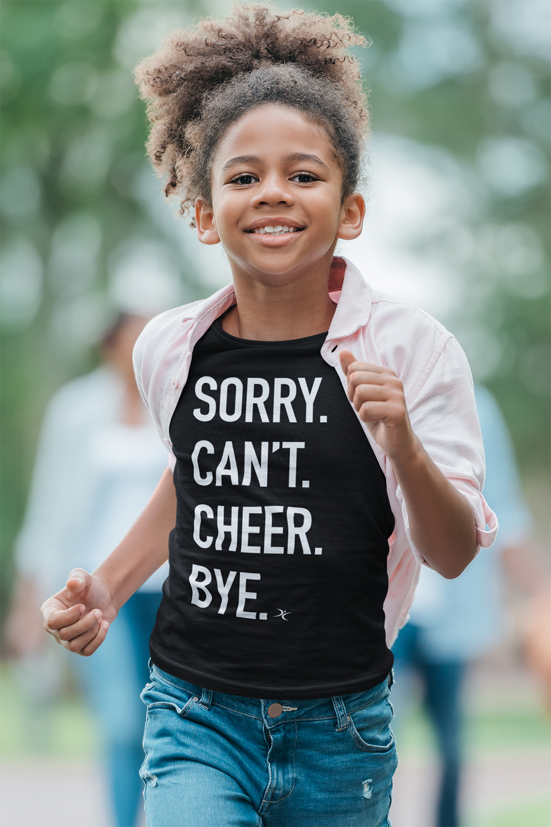 "Sorry. Can't. Cheer. Bye." T-Shirt